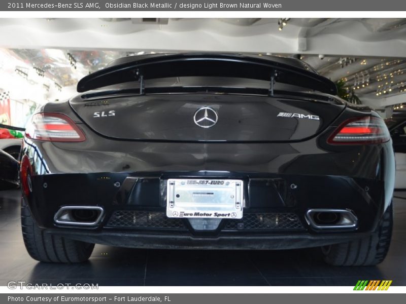 Obsidian Black Metallic / designo Light Brown Natural Woven 2011 Mercedes-Benz SLS AMG