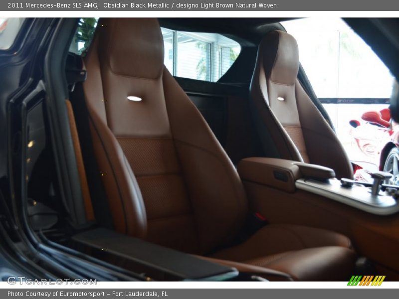 Obsidian Black Metallic / designo Light Brown Natural Woven 2011 Mercedes-Benz SLS AMG