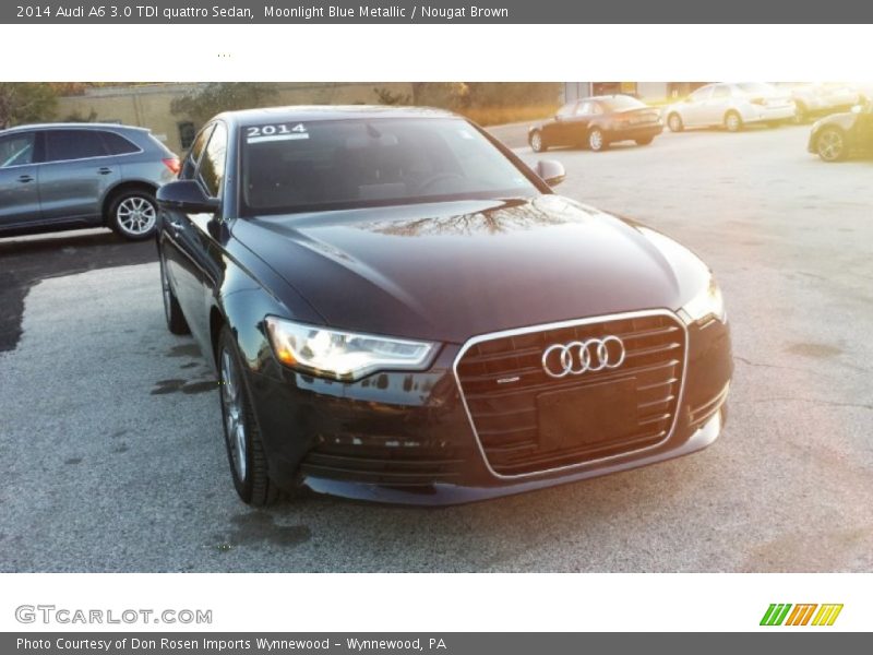 Moonlight Blue Metallic / Nougat Brown 2014 Audi A6 3.0 TDI quattro Sedan