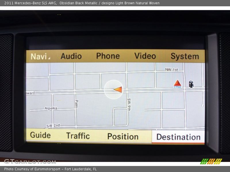 Navigation of 2011 SLS AMG