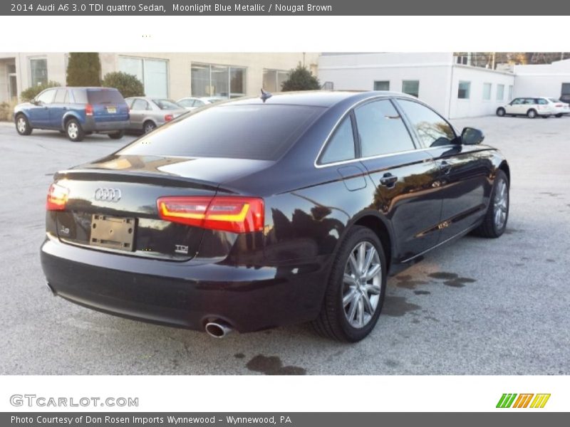 Moonlight Blue Metallic / Nougat Brown 2014 Audi A6 3.0 TDI quattro Sedan