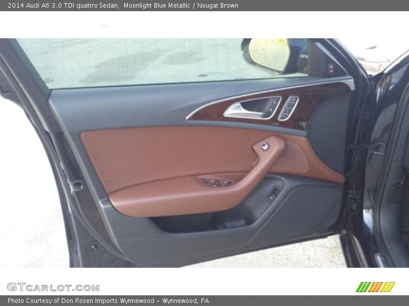 Moonlight Blue Metallic / Nougat Brown 2014 Audi A6 3.0 TDI quattro Sedan