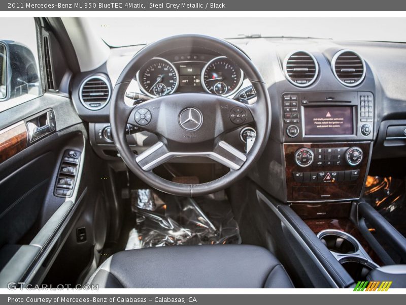 Steel Grey Metallic / Black 2011 Mercedes-Benz ML 350 BlueTEC 4Matic