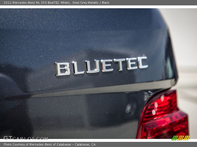 Steel Grey Metallic / Black 2011 Mercedes-Benz ML 350 BlueTEC 4Matic