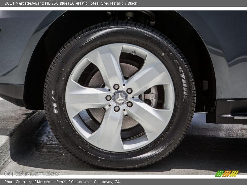 Steel Grey Metallic / Black 2011 Mercedes-Benz ML 350 BlueTEC 4Matic
