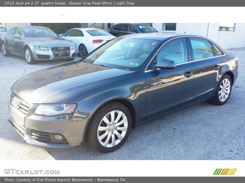 Meteor Gray Pearl Effect / Light Gray 2010 Audi A4 2.0T quattro Sedan