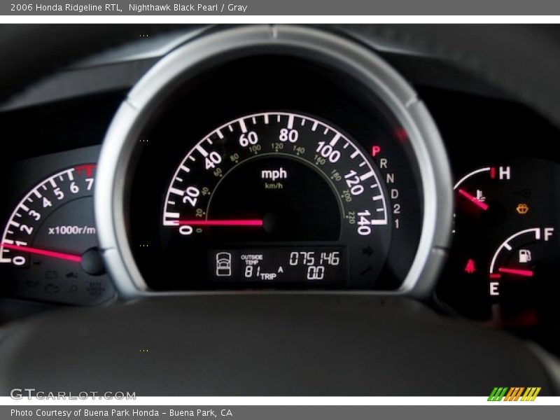 Nighthawk Black Pearl / Gray 2006 Honda Ridgeline RTL