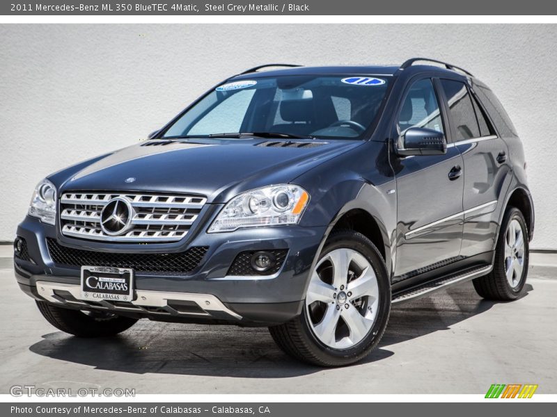 Steel Grey Metallic / Black 2011 Mercedes-Benz ML 350 BlueTEC 4Matic