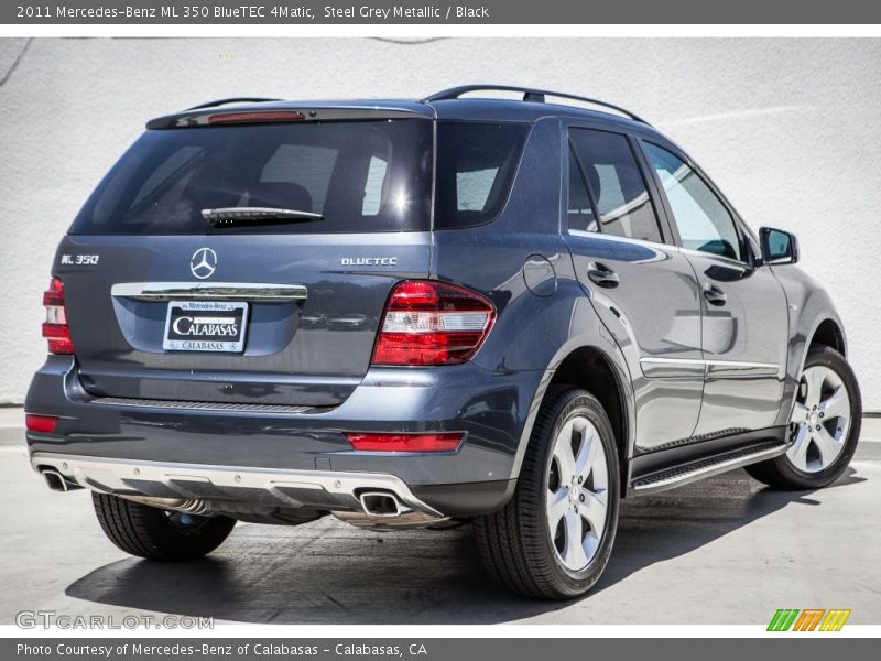 Steel Grey Metallic / Black 2011 Mercedes-Benz ML 350 BlueTEC 4Matic