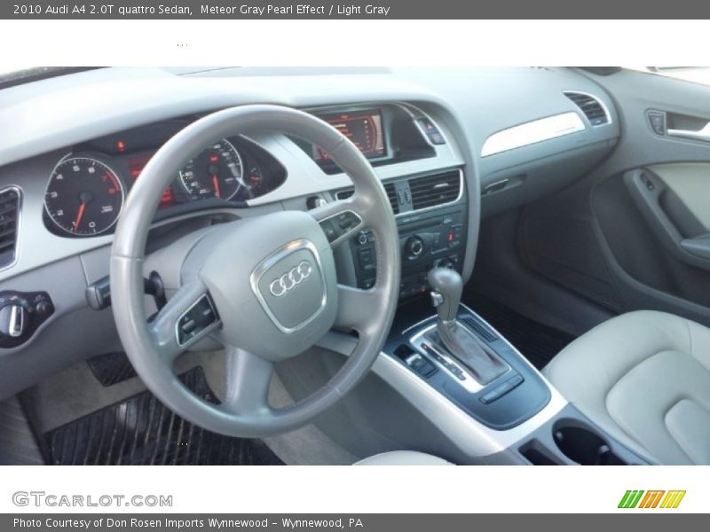 Meteor Gray Pearl Effect / Light Gray 2010 Audi A4 2.0T quattro Sedan