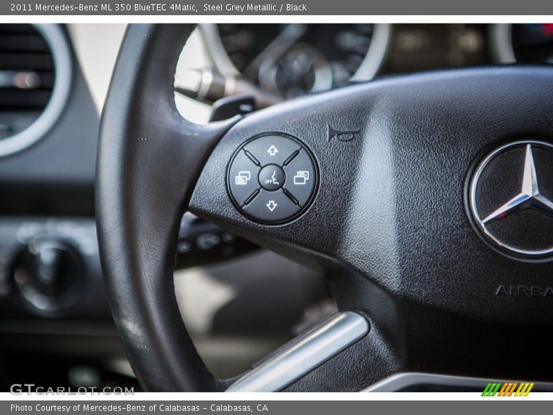 Steel Grey Metallic / Black 2011 Mercedes-Benz ML 350 BlueTEC 4Matic