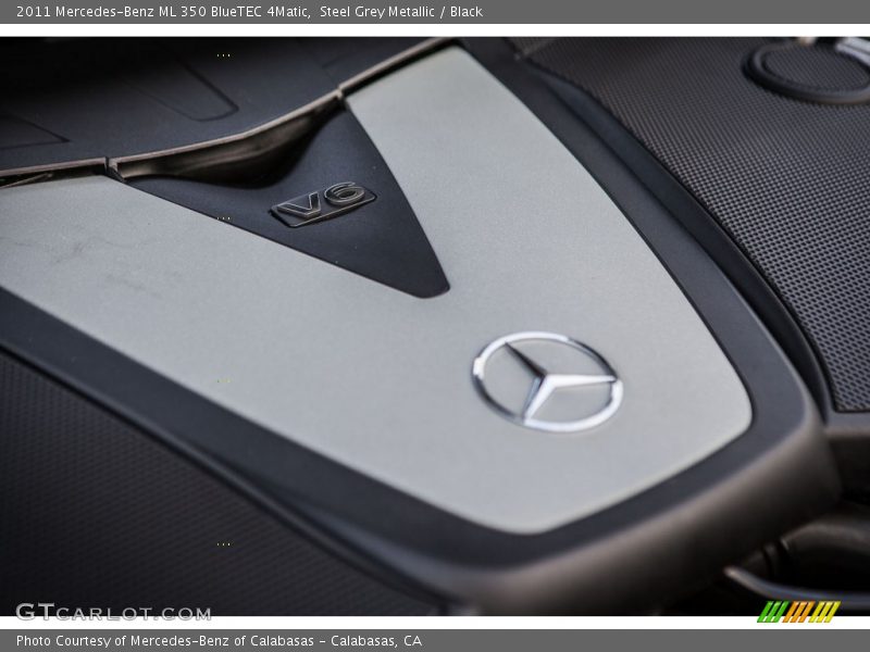 Steel Grey Metallic / Black 2011 Mercedes-Benz ML 350 BlueTEC 4Matic