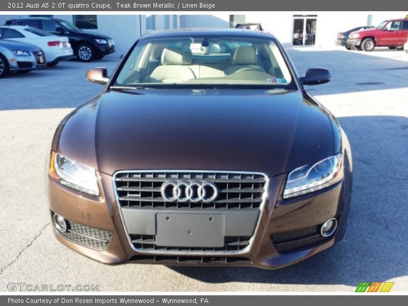 Teak Brown Metallic / Linen Beige 2012 Audi A5 2.0T quattro Coupe