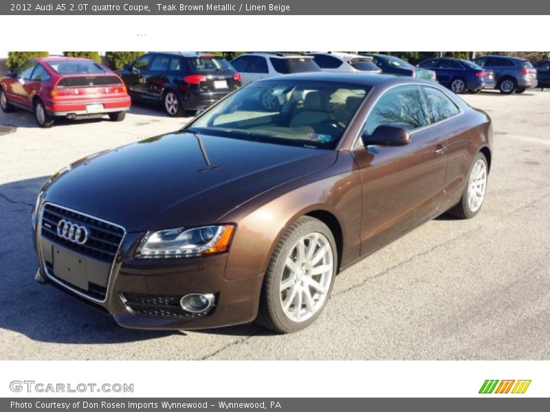 Teak Brown Metallic / Linen Beige 2012 Audi A5 2.0T quattro Coupe