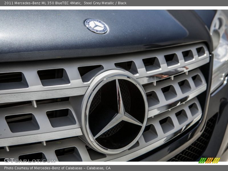 Steel Grey Metallic / Black 2011 Mercedes-Benz ML 350 BlueTEC 4Matic