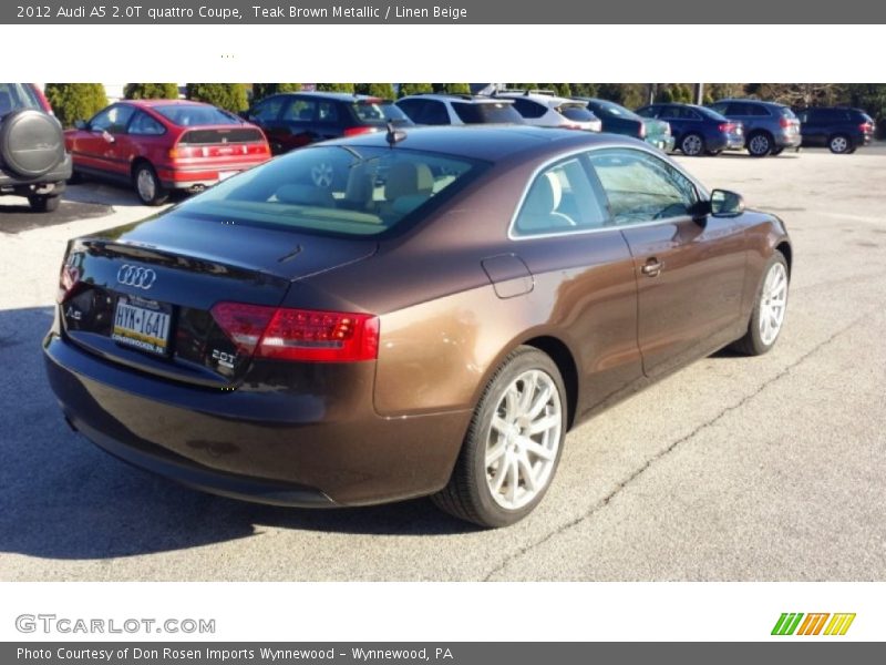 Teak Brown Metallic / Linen Beige 2012 Audi A5 2.0T quattro Coupe