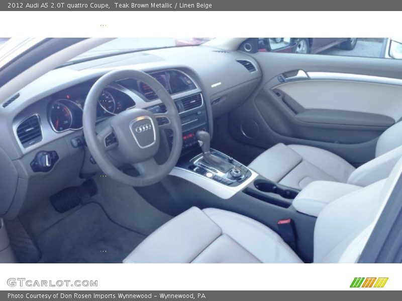 Teak Brown Metallic / Linen Beige 2012 Audi A5 2.0T quattro Coupe
