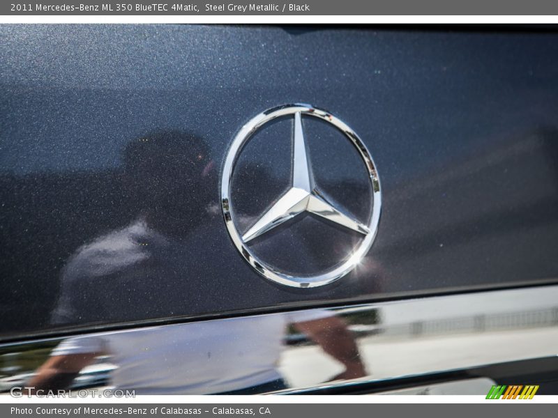 Steel Grey Metallic / Black 2011 Mercedes-Benz ML 350 BlueTEC 4Matic