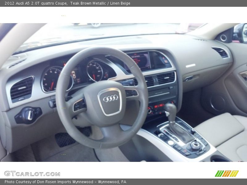 Teak Brown Metallic / Linen Beige 2012 Audi A5 2.0T quattro Coupe