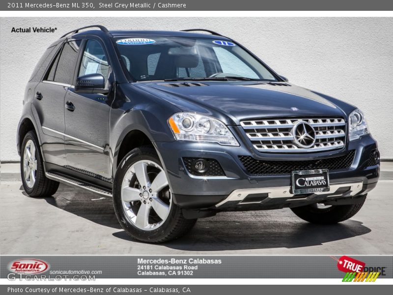 Steel Grey Metallic / Cashmere 2011 Mercedes-Benz ML 350