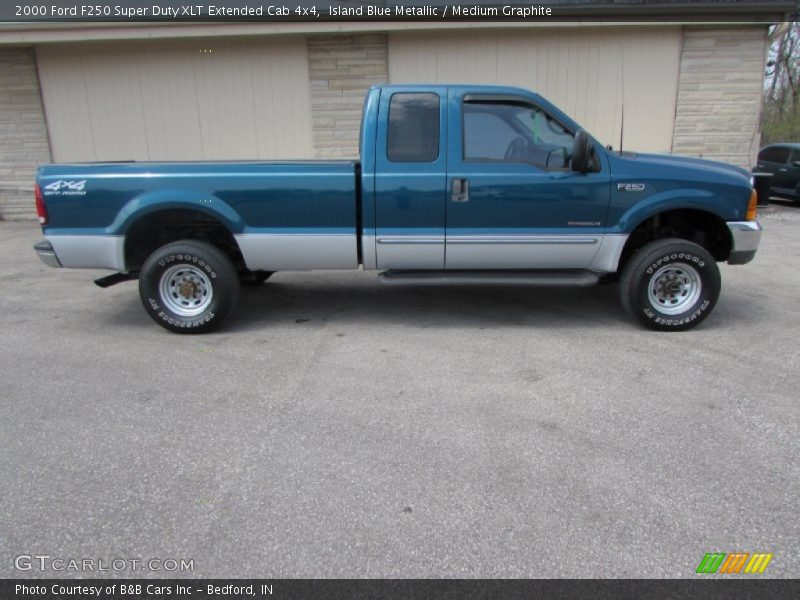  2000 F250 Super Duty XLT Extended Cab 4x4 Island Blue Metallic