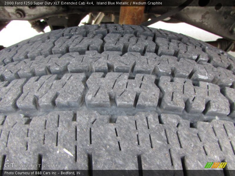 Island Blue Metallic / Medium Graphite 2000 Ford F250 Super Duty XLT Extended Cab 4x4