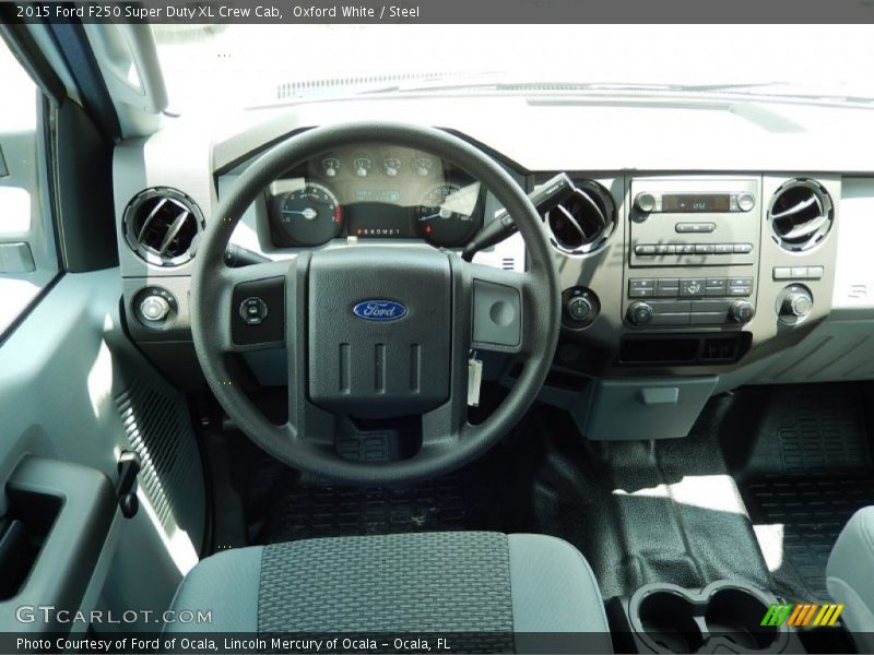 Oxford White / Steel 2015 Ford F250 Super Duty XL Crew Cab