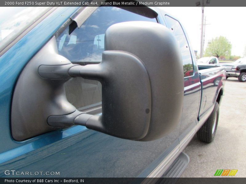 Island Blue Metallic / Medium Graphite 2000 Ford F250 Super Duty XLT Extended Cab 4x4
