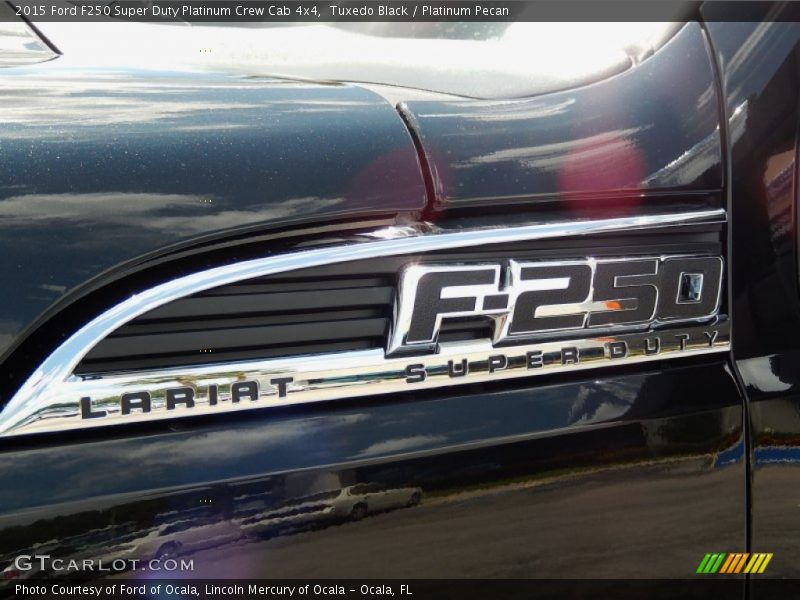Tuxedo Black / Platinum Pecan 2015 Ford F250 Super Duty Platinum Crew Cab 4x4