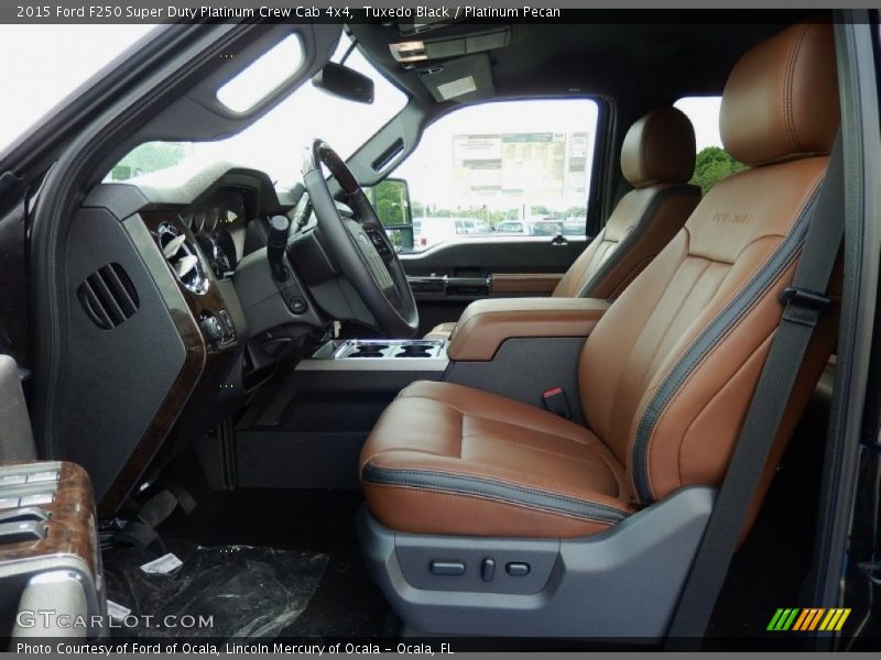 Front Seat of 2015 F250 Super Duty Platinum Crew Cab 4x4