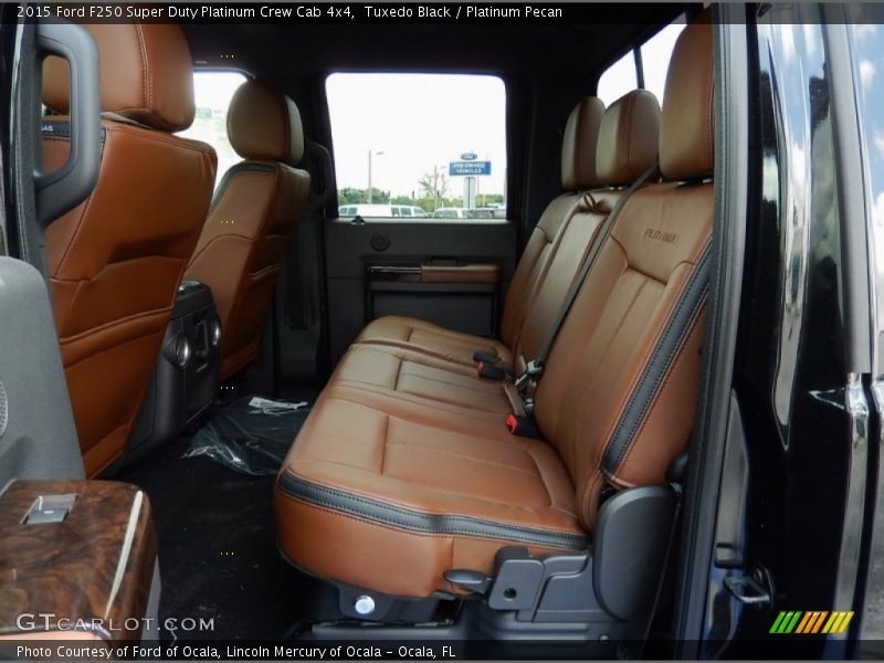 Rear Seat of 2015 F250 Super Duty Platinum Crew Cab 4x4