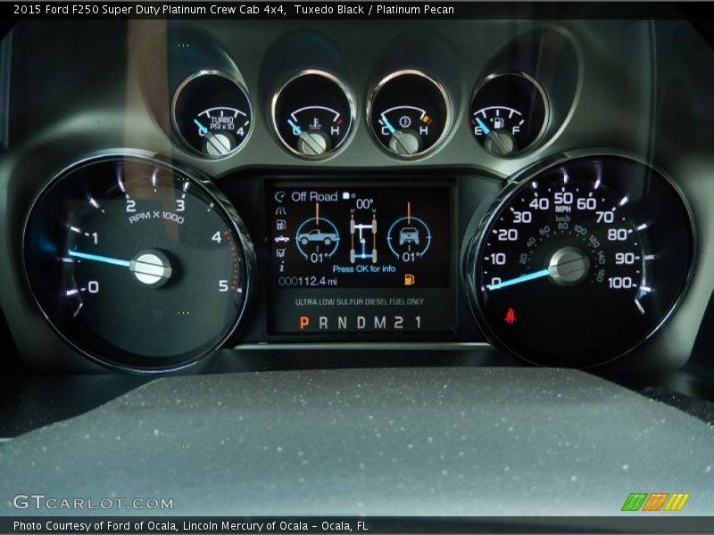  2015 F250 Super Duty Platinum Crew Cab 4x4 Platinum Crew Cab 4x4 Gauges