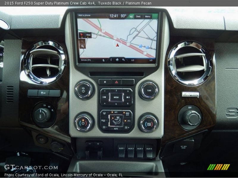 Controls of 2015 F250 Super Duty Platinum Crew Cab 4x4