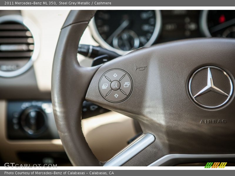 Steel Grey Metallic / Cashmere 2011 Mercedes-Benz ML 350