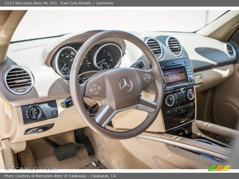 Steel Grey Metallic / Cashmere 2011 Mercedes-Benz ML 350