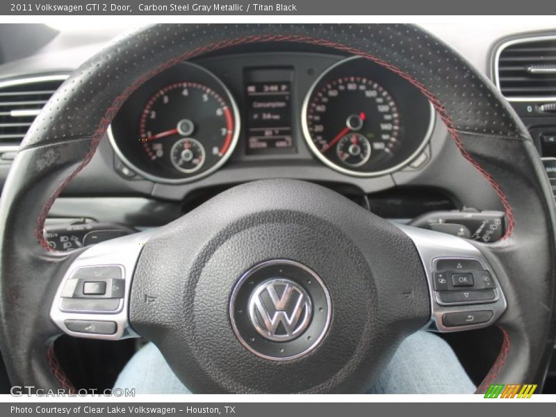 Carbon Steel Gray Metallic / Titan Black 2011 Volkswagen GTI 2 Door