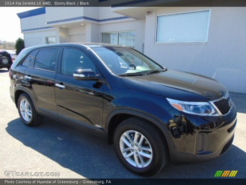 Ebony Black / Black 2014 Kia Sorento LX AWD