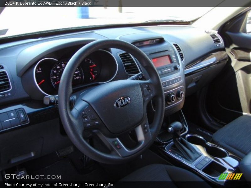 Ebony Black / Black 2014 Kia Sorento LX AWD