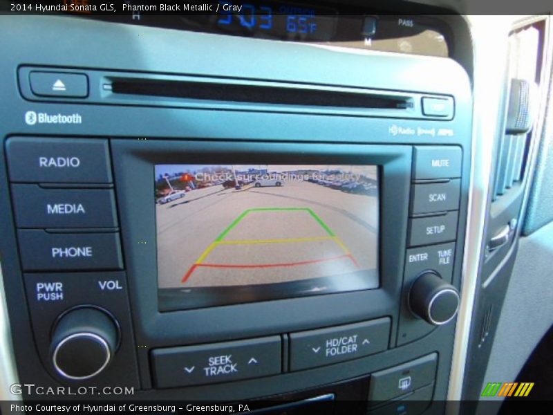 Phantom Black Metallic / Gray 2014 Hyundai Sonata GLS