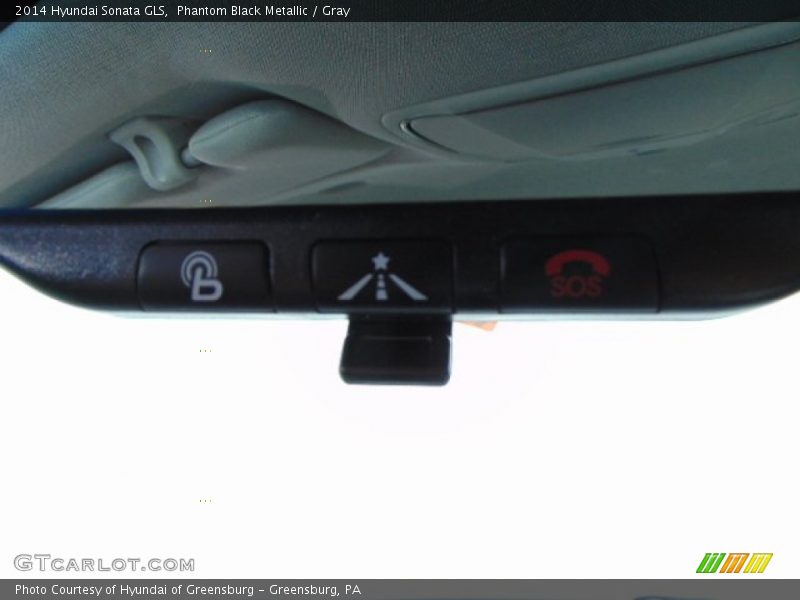 Phantom Black Metallic / Gray 2014 Hyundai Sonata GLS