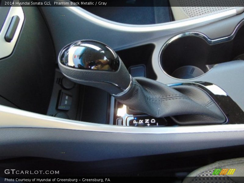 Phantom Black Metallic / Gray 2014 Hyundai Sonata GLS