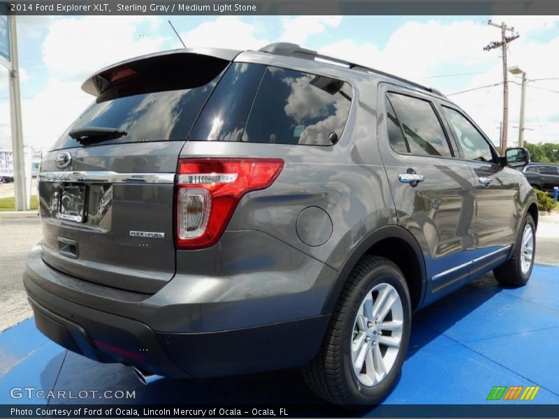 Sterling Gray / Medium Light Stone 2014 Ford Explorer XLT