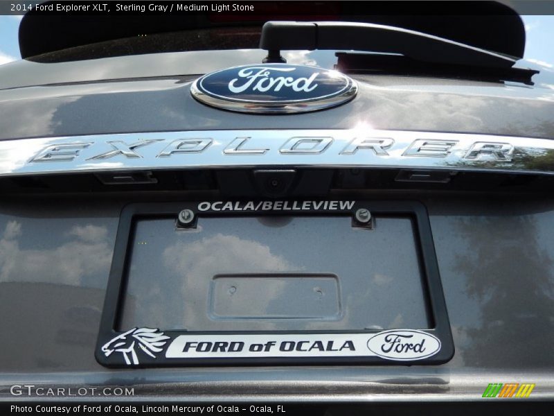 Sterling Gray / Medium Light Stone 2014 Ford Explorer XLT