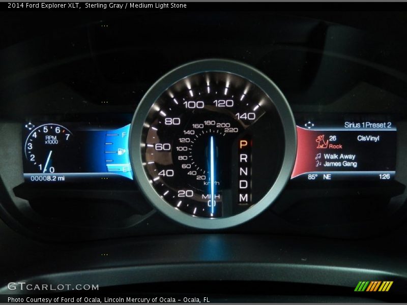 Sterling Gray / Medium Light Stone 2014 Ford Explorer XLT