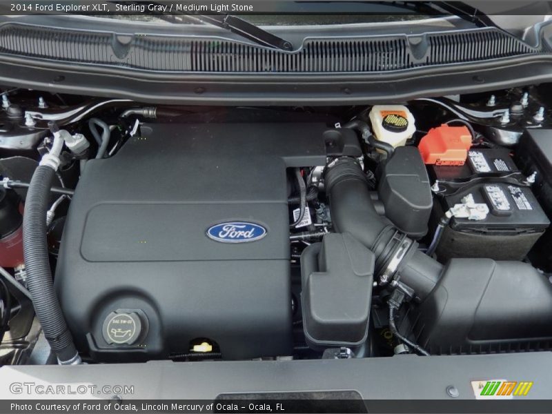 Sterling Gray / Medium Light Stone 2014 Ford Explorer XLT