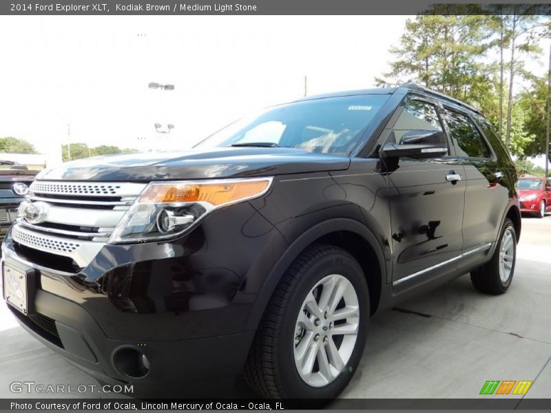 Kodiak Brown / Medium Light Stone 2014 Ford Explorer XLT
