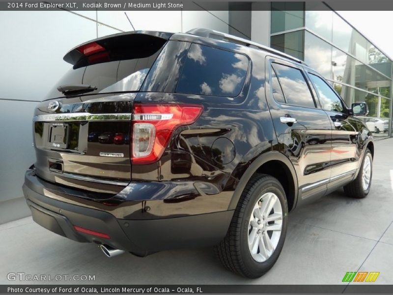 Kodiak Brown / Medium Light Stone 2014 Ford Explorer XLT