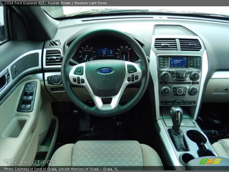 Kodiak Brown / Medium Light Stone 2014 Ford Explorer XLT