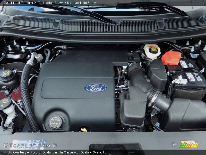 Kodiak Brown / Medium Light Stone 2014 Ford Explorer XLT