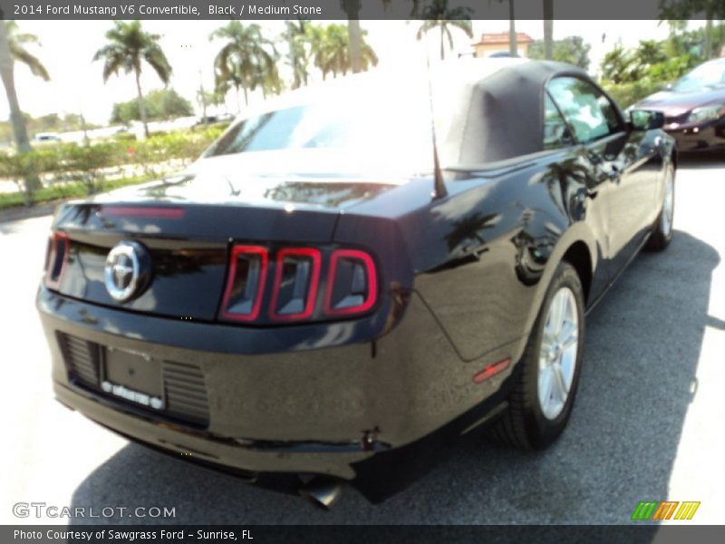 Black / Medium Stone 2014 Ford Mustang V6 Convertible